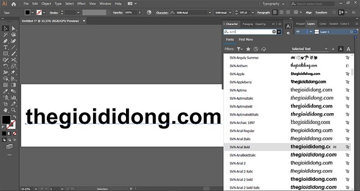 Mở Adobe Illustrator