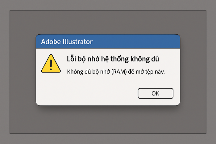 Lỗi bộ nhớ hệ thống không đủ